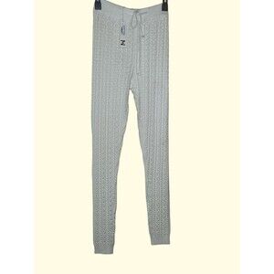 Meshki Womens Soft Cable Knit  High-Rise Skinny Leg Sweater Pants Joggers Size S